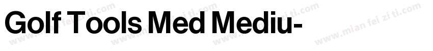 Golf Tools Med Mediu字体转换